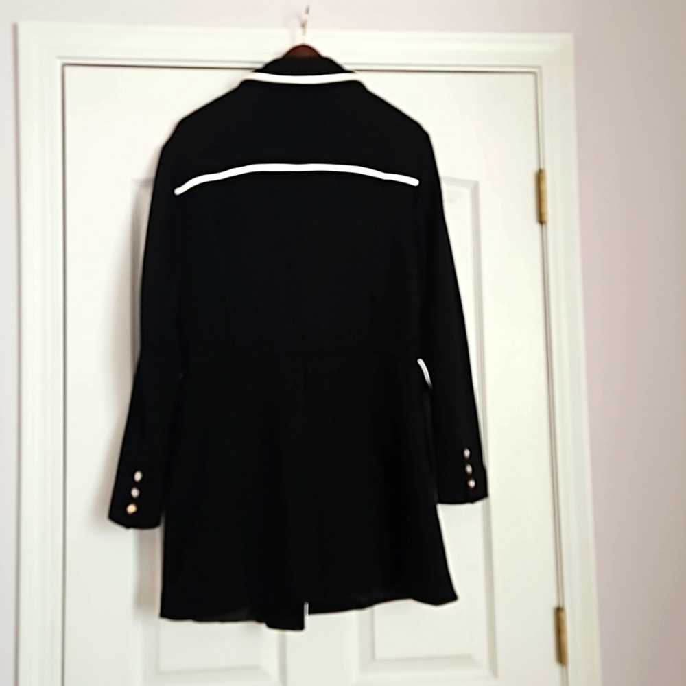 Beautiful INC double breastfed knit coat, black, sz L, NWT - Picture 5 of 5